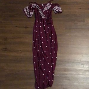 Maroon Maxi Dress